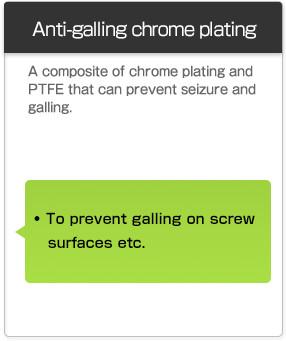Anti-galling chrome plating